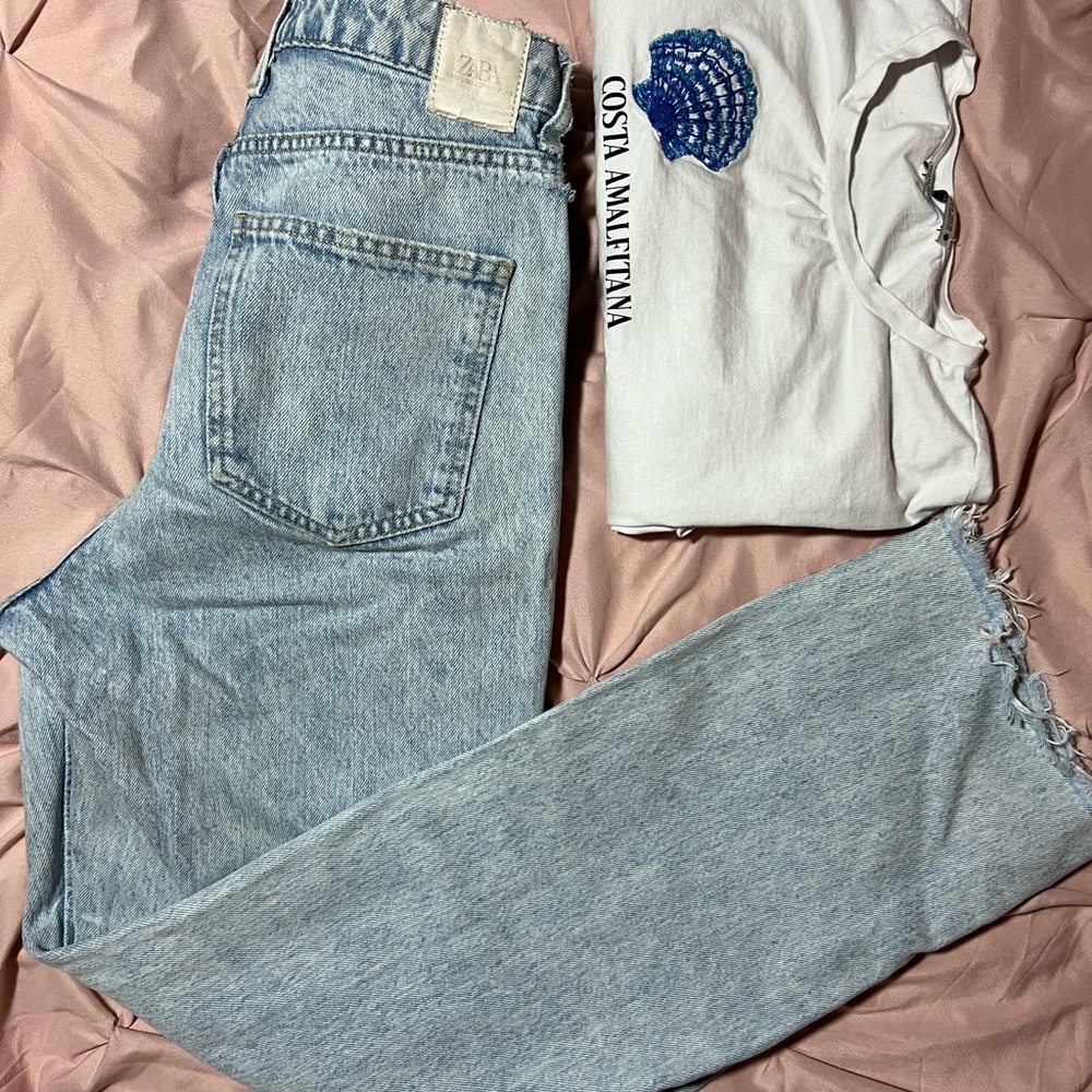 ZARA Light Blue Denim Jeans